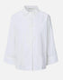 Rabens Saloner Chloe poplin full shirt white